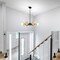 Designers Fountain Gatsby 6-Light Matte Black Mid-Century Modern Geometric Chandelier for Dining Rooms D306M-6CH-MB - alternate 5